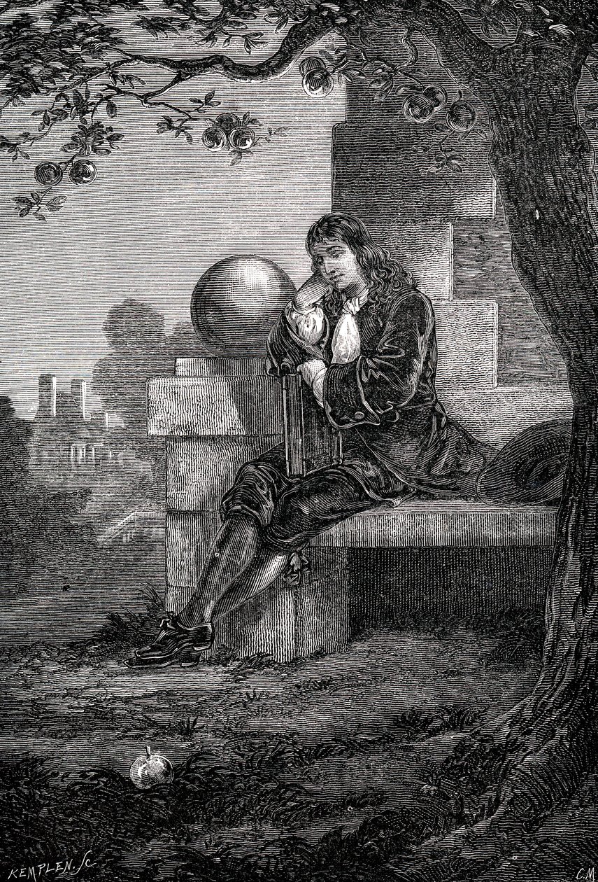 Isaac Newton, scienziato e matematico inglese, XVII secolo c1880 da Unbekannt