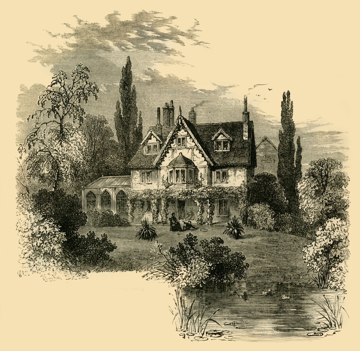 Ivy Cottage, Highgate, 1825, c1876 da Unbekannt