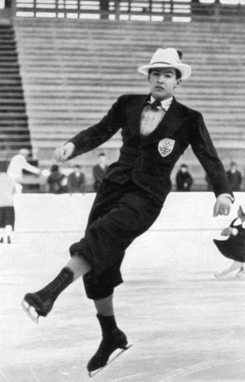 Jack Dunn, pattinatore artistico britannico, Olimpiadi invernali, Garmisch-Partenkirchen, Germania, 1936 da Unbekannt