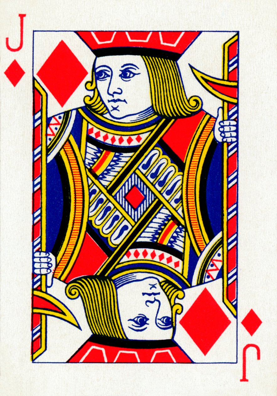 Fante di Quadri da un mazzo di carte da gioco Goodall & Son Ltd., c1940 da Unbekannt