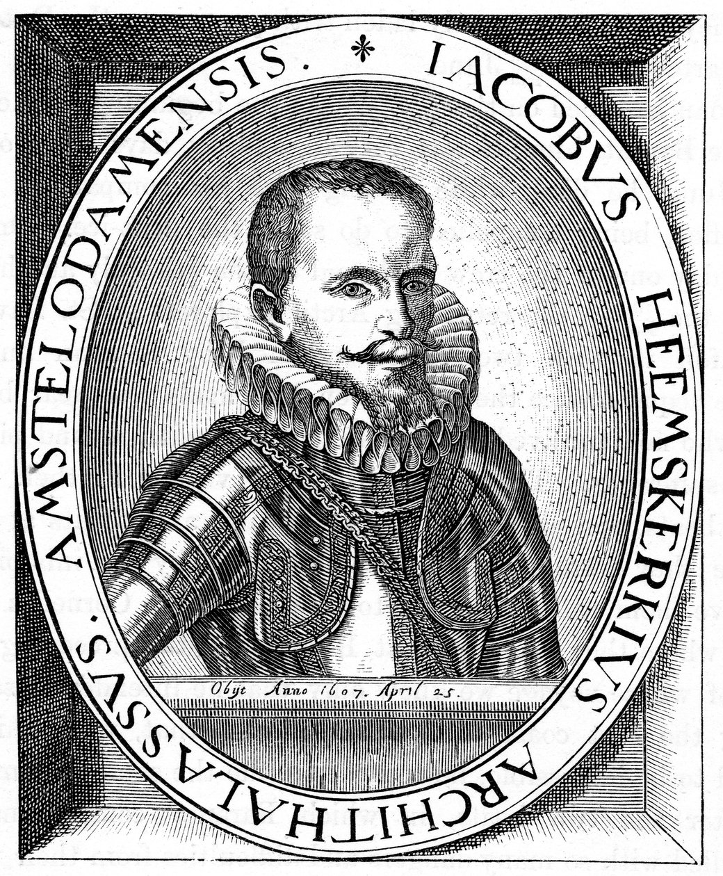 Jacob van Heemskerk, ufficiale navale e esploratore olandese, c1595 da Unbekannt