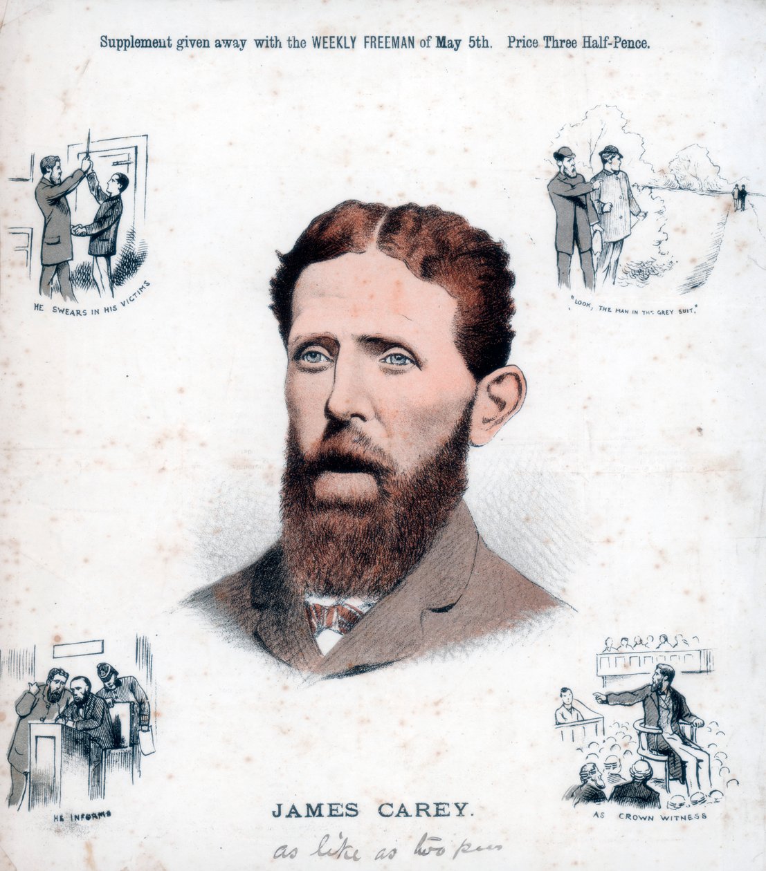 James Carey, repubblicano irlandese e informatore da Unbekannt