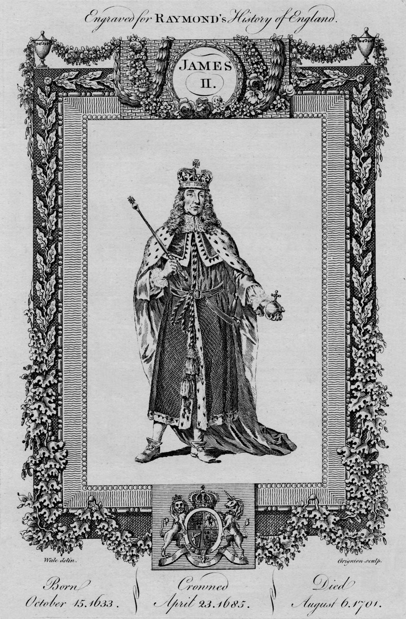 Giacomo II, c. 1787 da Unbekannt