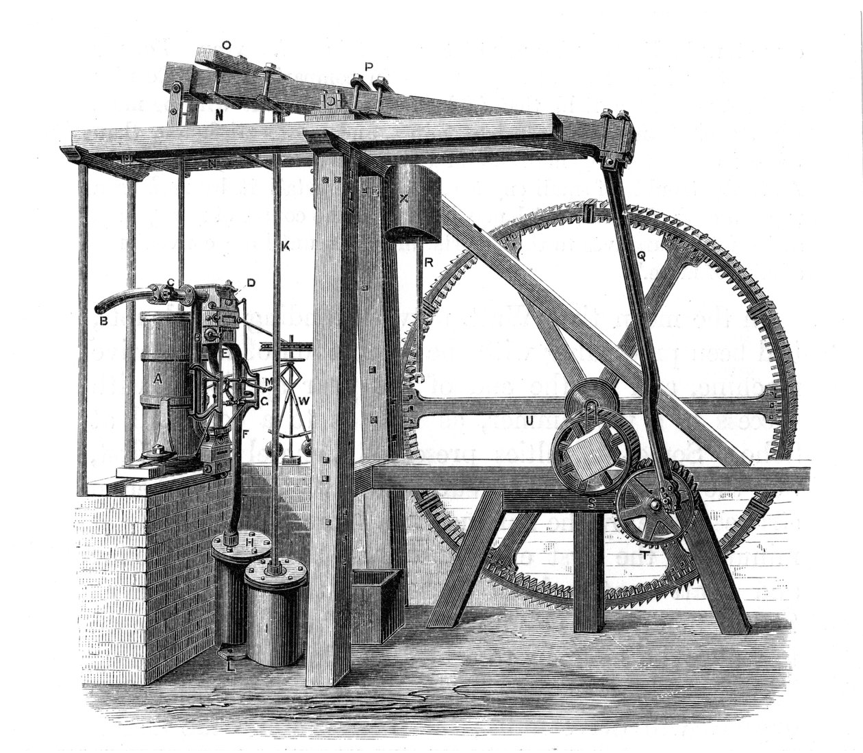 Prototipo di motore a vapore di James Watt, Old Bess da Unbekannt
