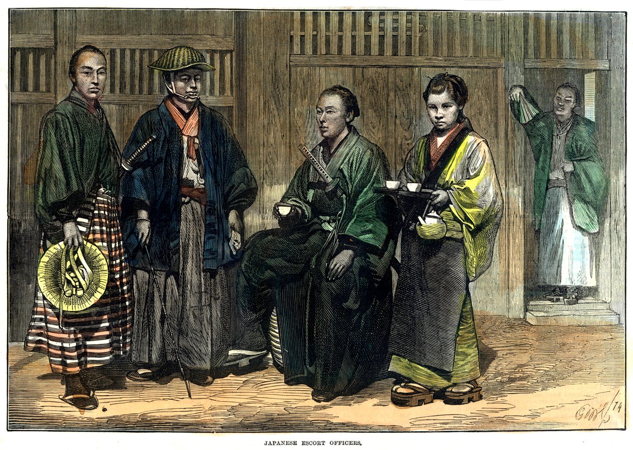 Ufficiali di scorta giapponesi, 1874 da Unbekannt