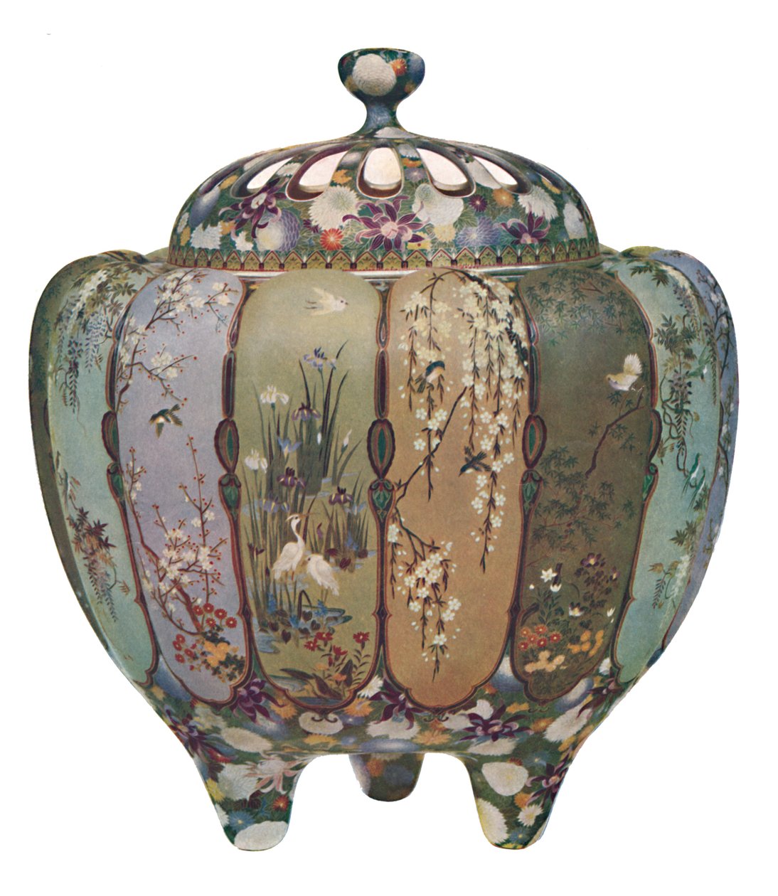Bruciatore di incenso giapponese - Cloisonné, 1914 da Unbekannt