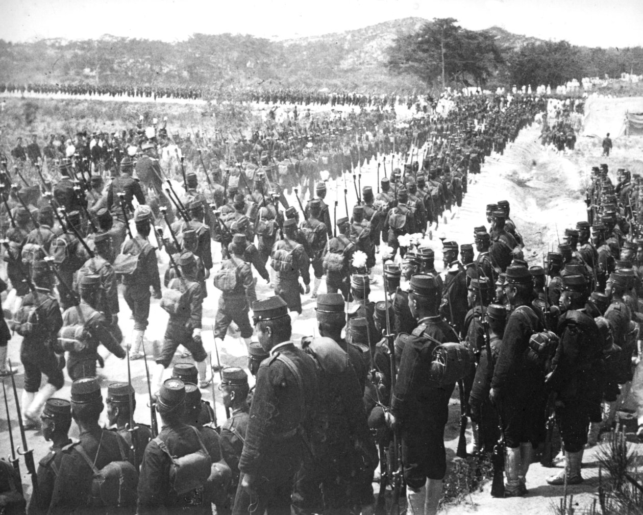 Truppe giapponesi, Corea, c1900 da Unbekannt