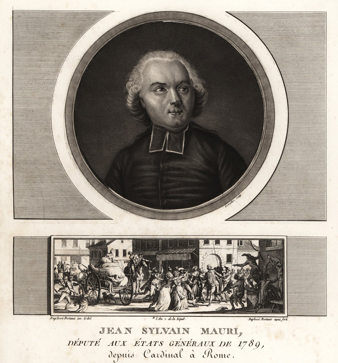 Jean-Sylvain Mauri o Jean-Sifrein Maury (1746-1817), cardinale francese, arcivescovo e vescovo di Montefiascone da Unbekannt