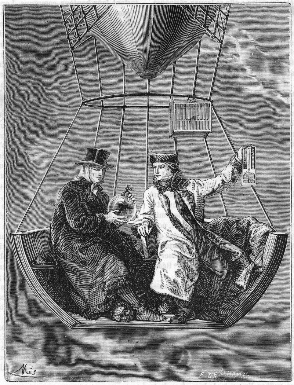 Jean Baptiste Biot e Joseph Louis Gay-Lussac, scienziati francesi, 1804 1870 da Unbekannt