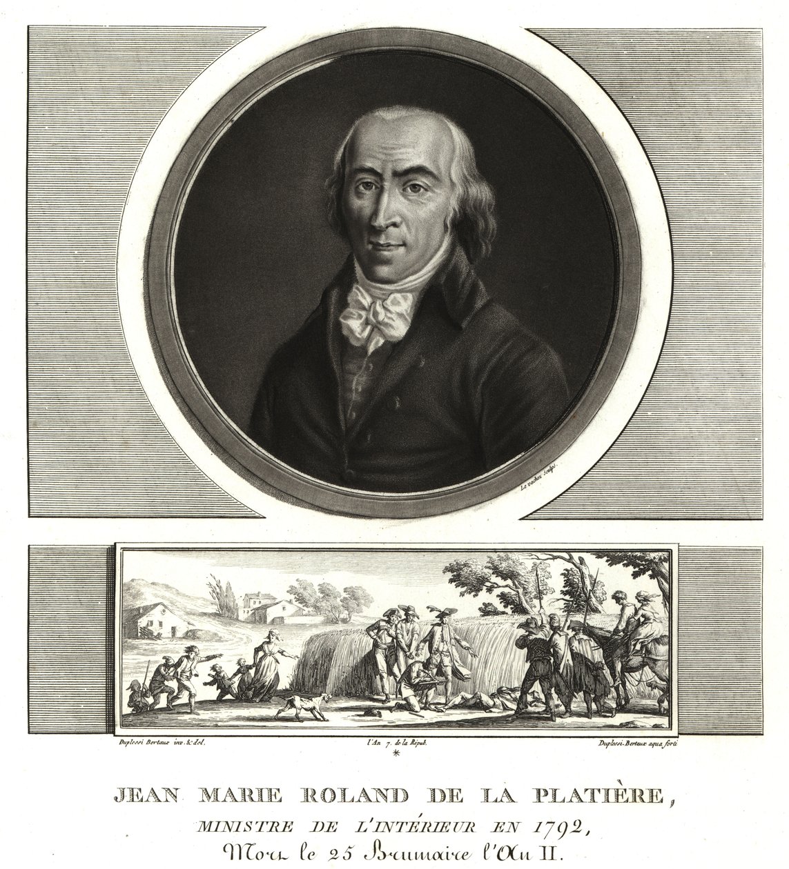 Jean Marie Roland de la Platiere, Ministro dell