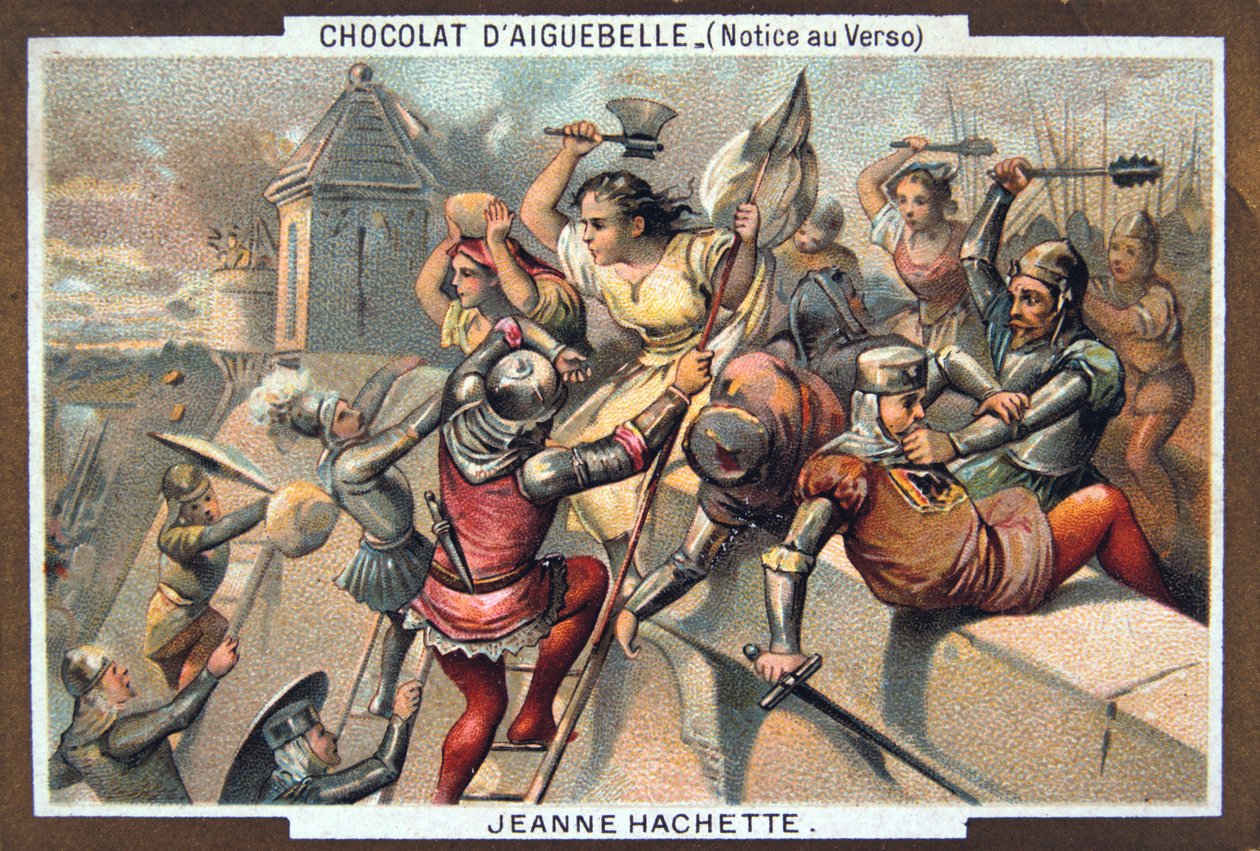 Jeanne Hachette difende Beauvais, 1472, XIX secolo da Unbekannt