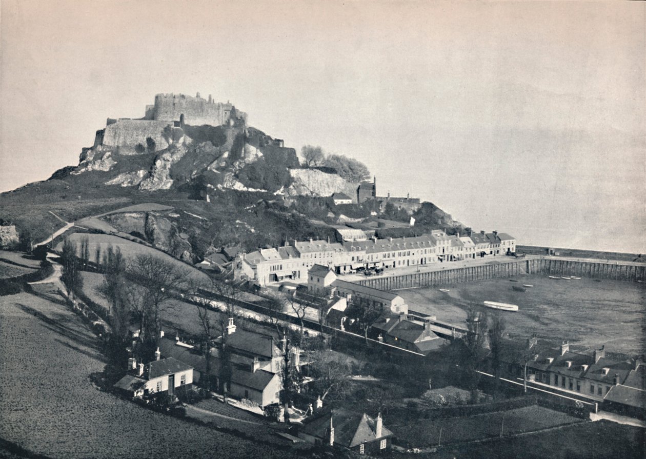 Jersey - Gorey e il Castello di Mont Orgueil, 1895 da Unbekannt