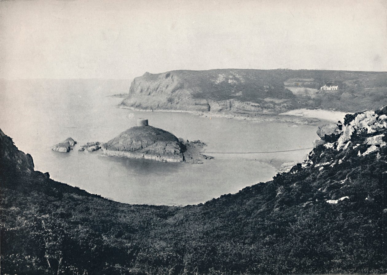 Jersey - Baia di Portelet e Isola di Janvrin, 1895 da Unbekannt