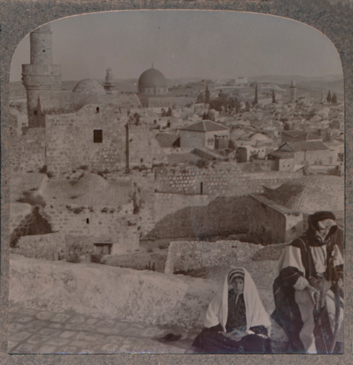 Gerusalemme dalla scuola sopra la moschea, mostrando la Torre di Antonio, c1900 da Unbekannt
