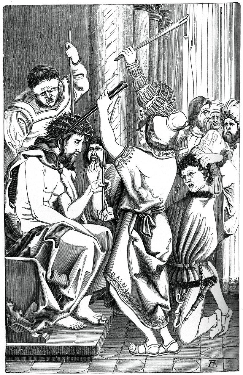 Gesù incoronato di spine, 1870 da Unbekannt