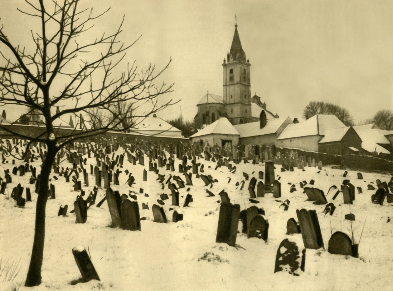 Cimitero ebraico, Mattersburg, Burgenland, Austria, c1935 da Unbekannt