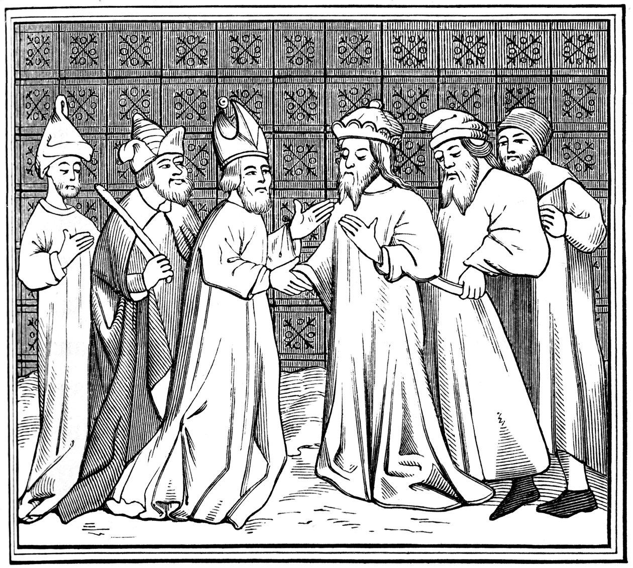 Cospirazione ebraica in Francia, XV secolo 1849 da Unbekannt