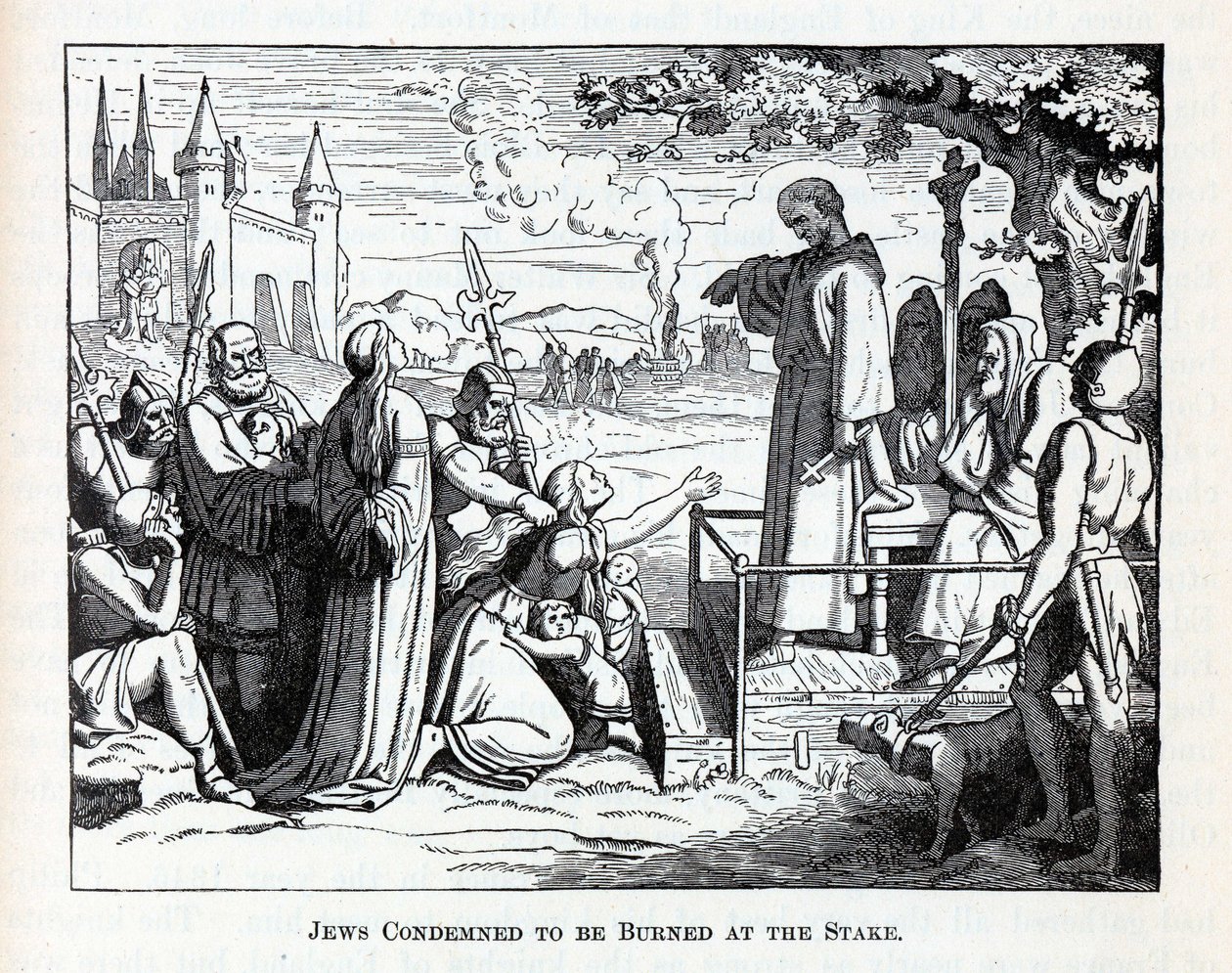 Ebrei condannati al rogo, 1882 da Unbekannt