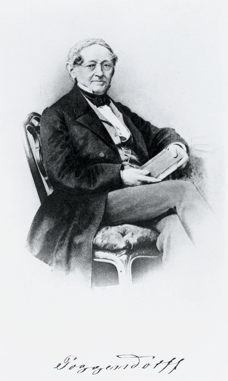 Johann Christian Poggendorf, fisico tedesco, metà XIX secolo da Unbekannt
