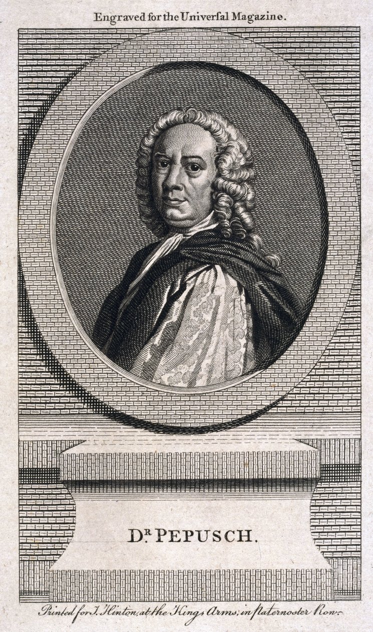 Johann Christoph Pepusch, compositore e teorico musicale tedesco, c 1725 da Unbekannt