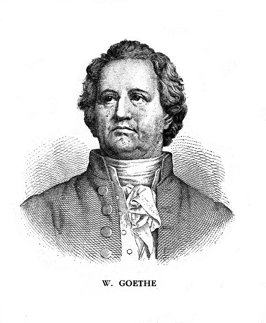 Johann Wolfgang von Goethe, poeta, drammaturgo e scienziato tedesco, XIX secolo da Unbekannt