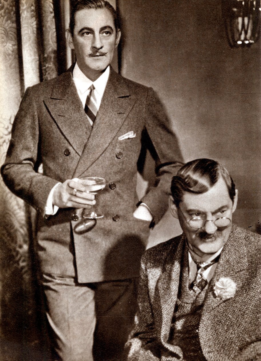 John 1882-1942 e Lionel 1878-1954 Barrymore, attori americani di teatro e cinema da Unbekannt