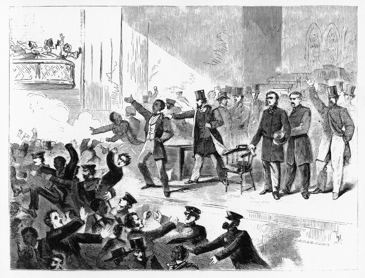 Riunione anniversario di John Brown, Tempio Tremont, XIX secolo da Unbekannt