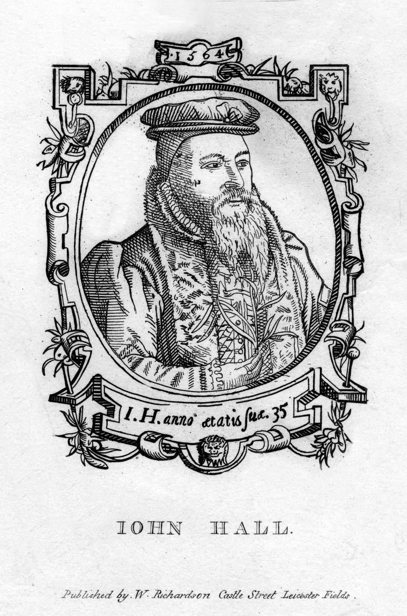 John Hall c1575-1635, medico inglese da Unbekannt