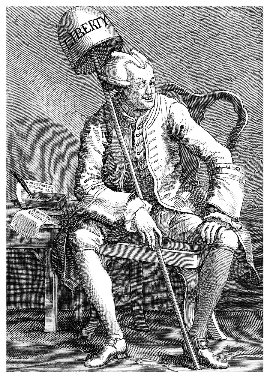 John Wilkes, politico inglese, 1763 1895 da Unbekannt
