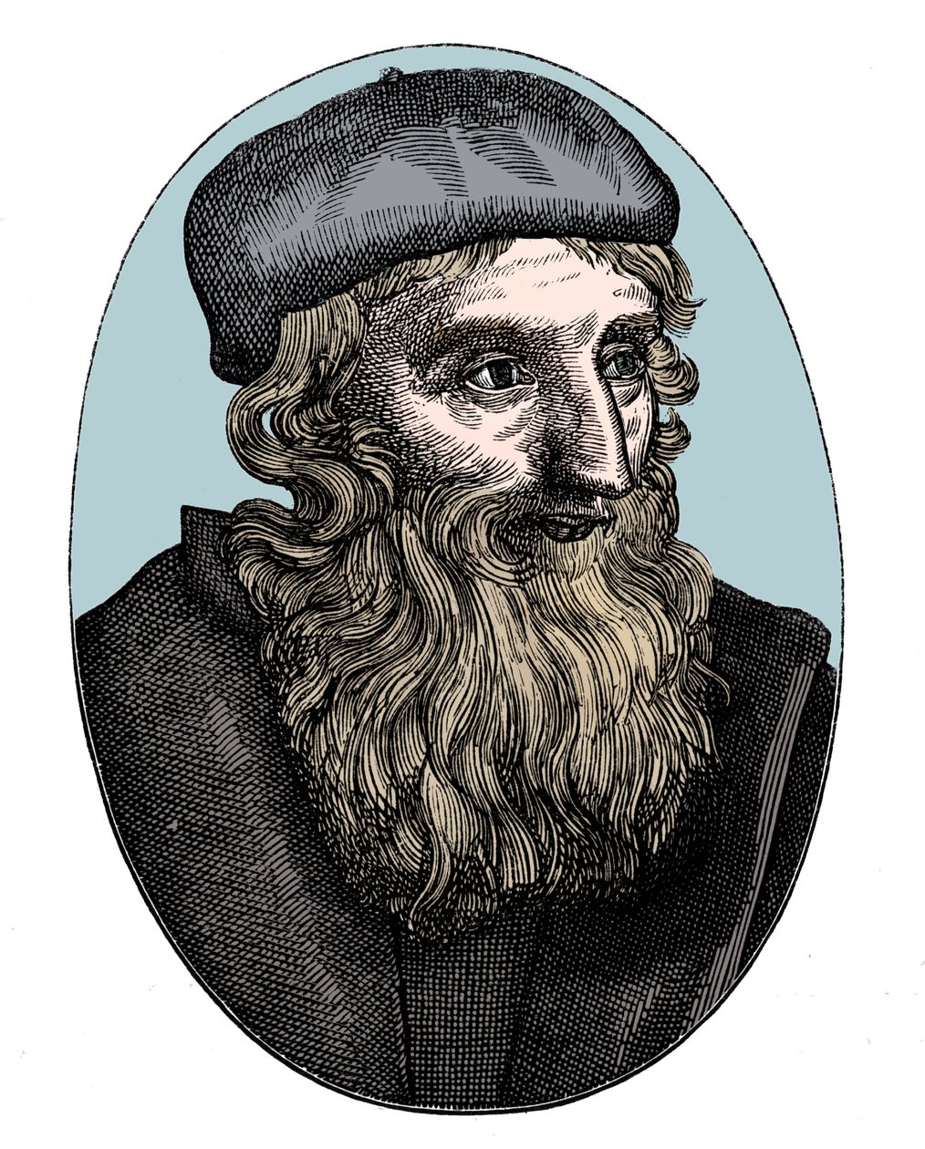 John Wycliffe, riformatore religioso inglese del XIV secolo da Unbekannt