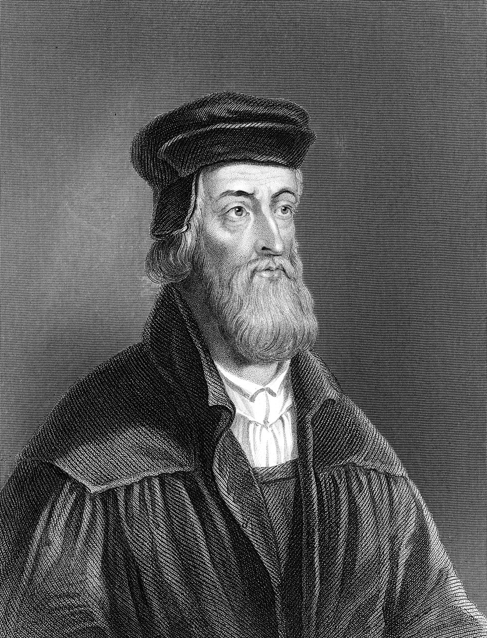 John Wycliffe, riformatore religioso inglese del XIV secolo da Unbekannt