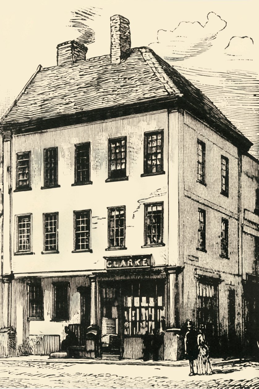 Luogo di nascita di Johnson a Lichfield, 1902 da Unbekannt