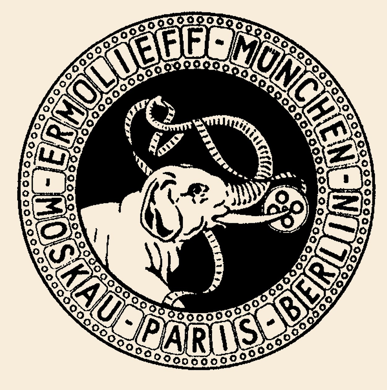 Emblema della Società per Azioni La Société Ermolieff-Cinéma da Unbekannt