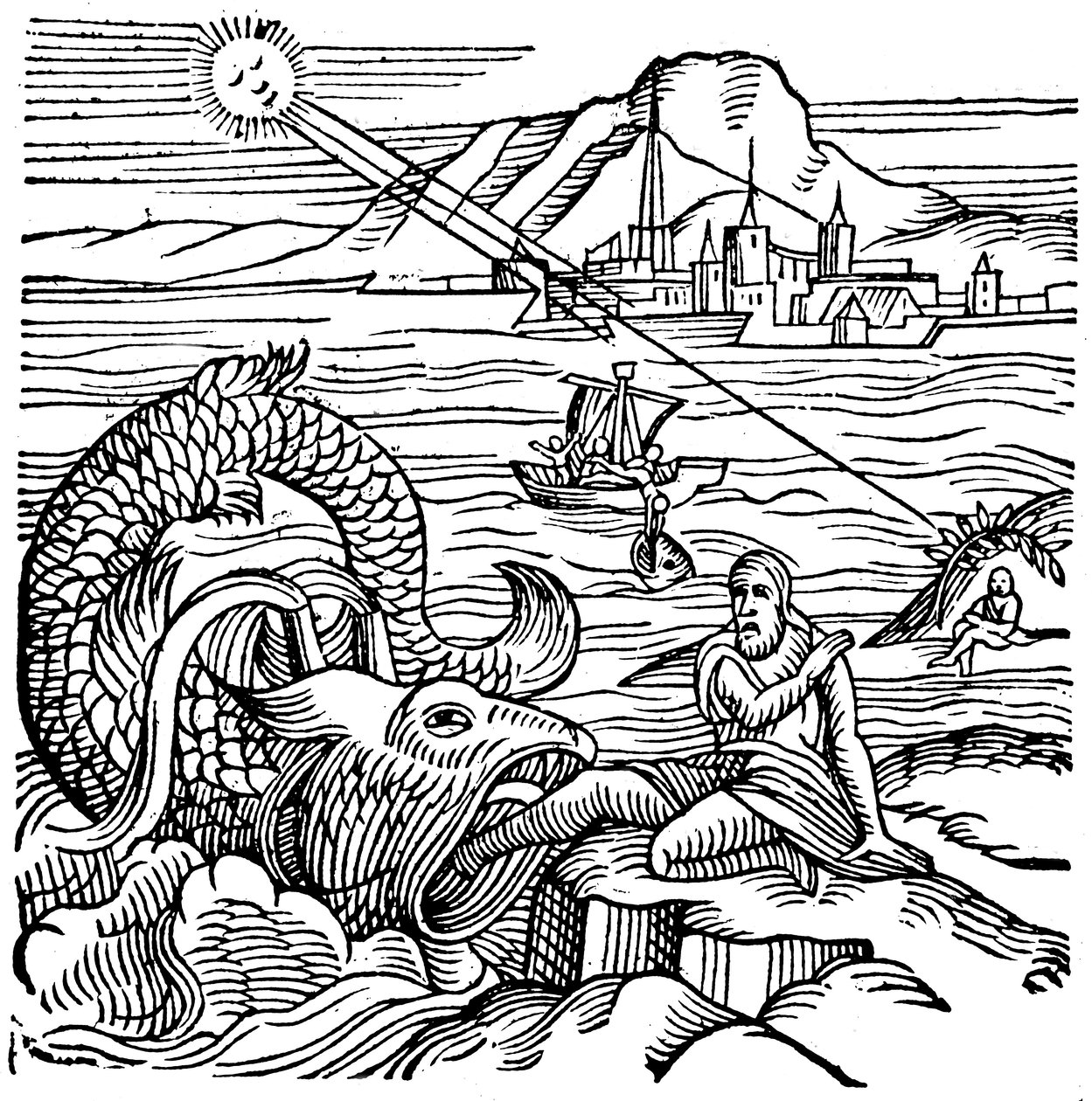 Giona vomitato dalla balena, 1557 da Unbekannt