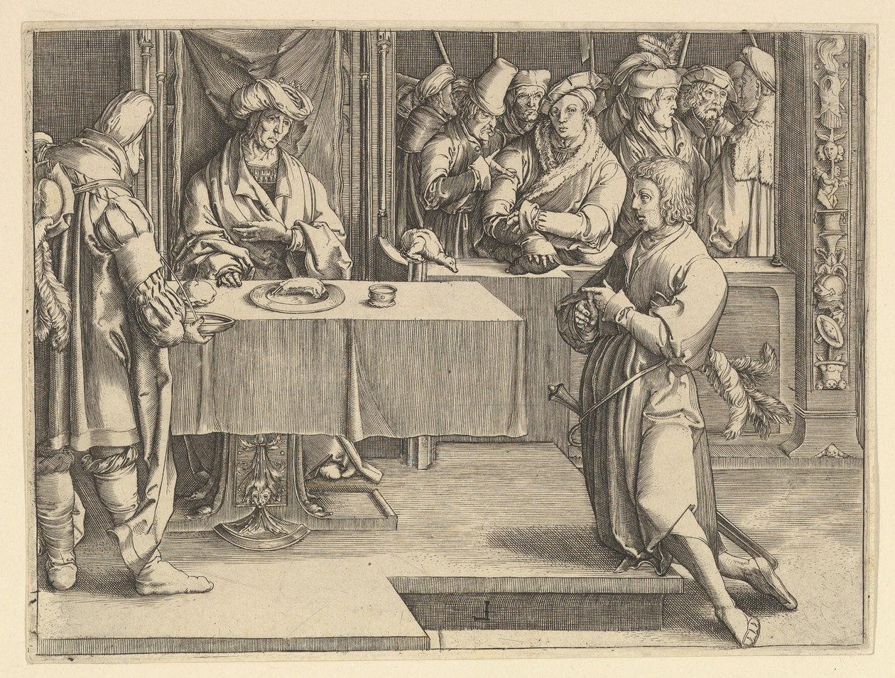 Giuseppe interpreta i sogni del Faraone copia, 1640-70 da Unbekannt
