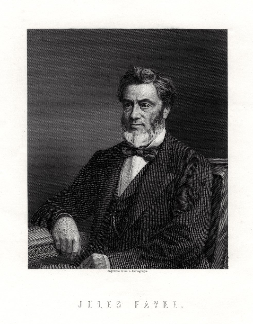 Jules Claude Gabriel Favre, statista francese, XIX secolo da Unbekannt