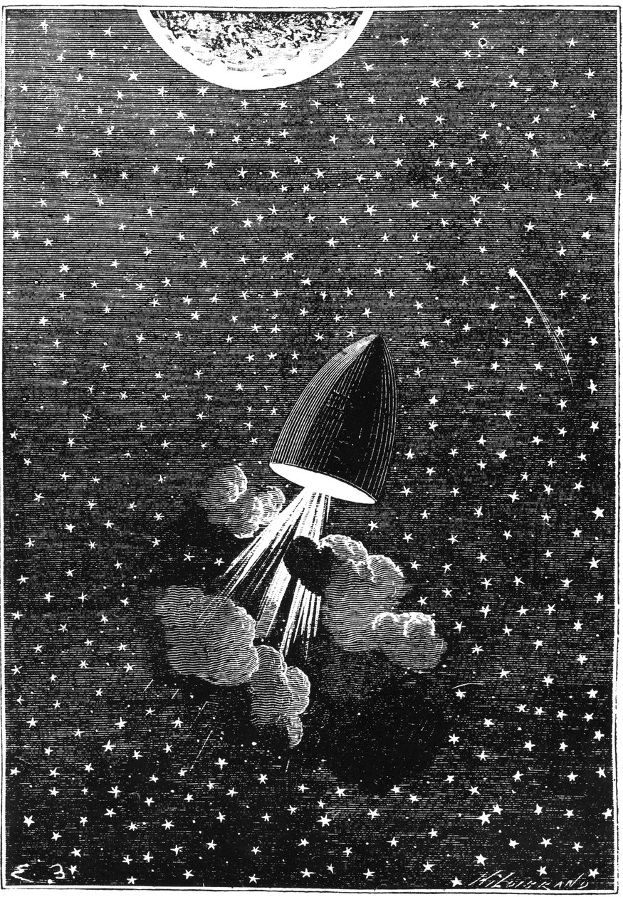 Jules Verne 1828-1905, Intorno alla Luna, 1865 da Unbekannt