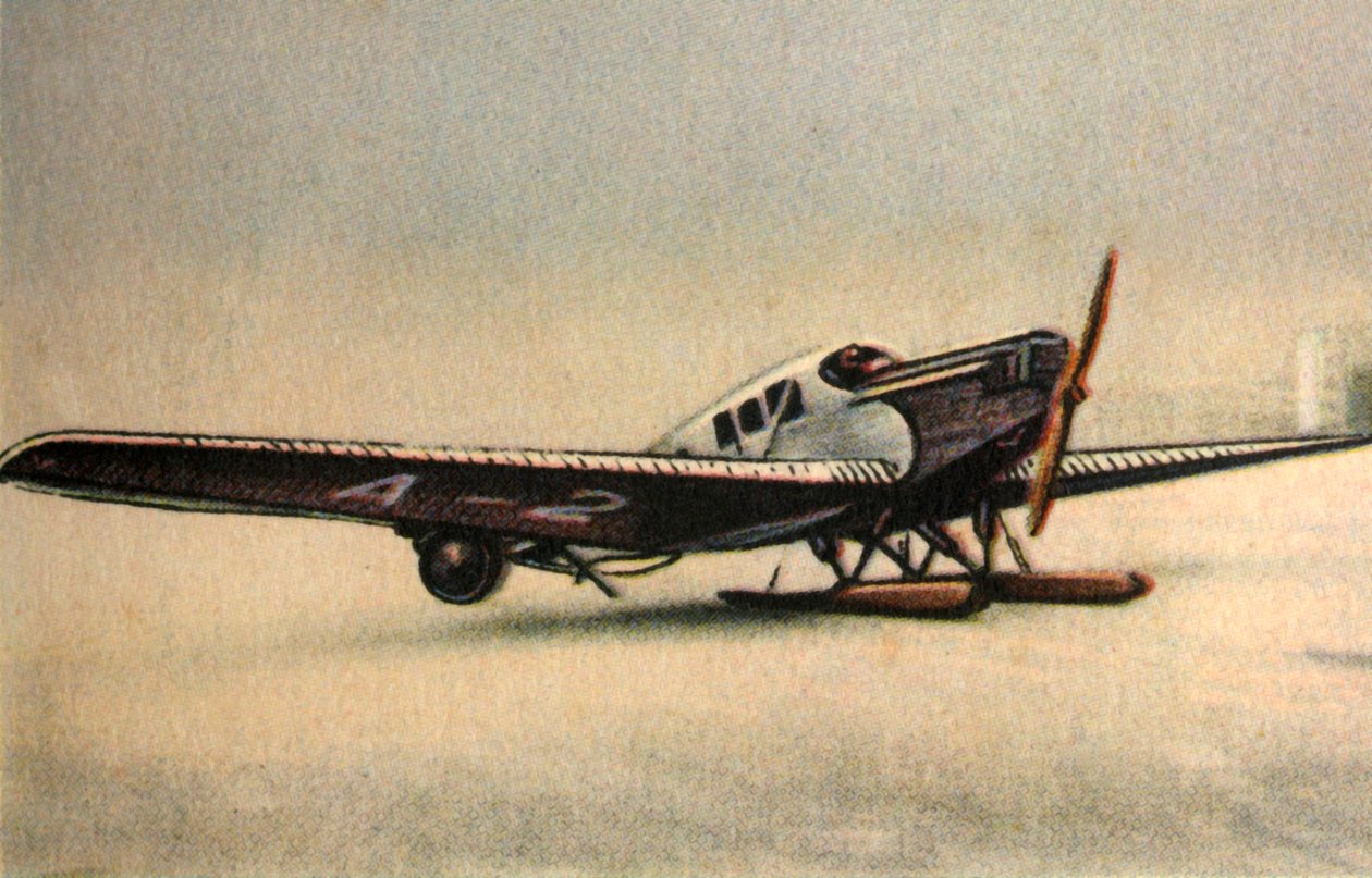 Aereo Junkers F13 L con pattini da neve, 1920s, 1932 da Unbekannt