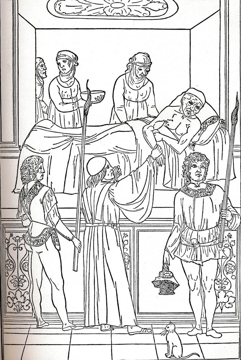 Ketham: Fasciculus Medicinae, Venezia, 1493, Il Trattamento della Peste, c1493 da Unbekannt