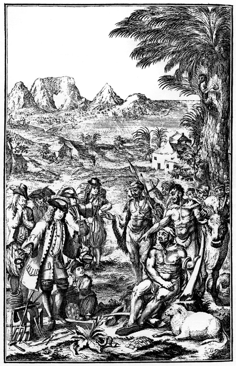 Khoikhois che barattano bestiame, Sudafrica, 1931 da Unbekannt