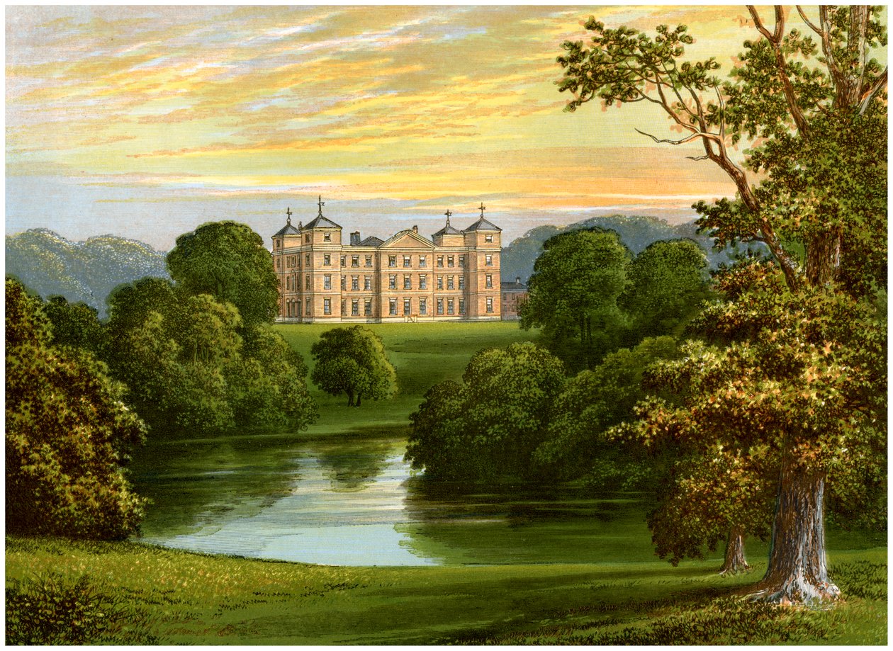 Kimberley Hall, Norfolk, casa del conte di Kimberley, circa 1880 da Unbekannt