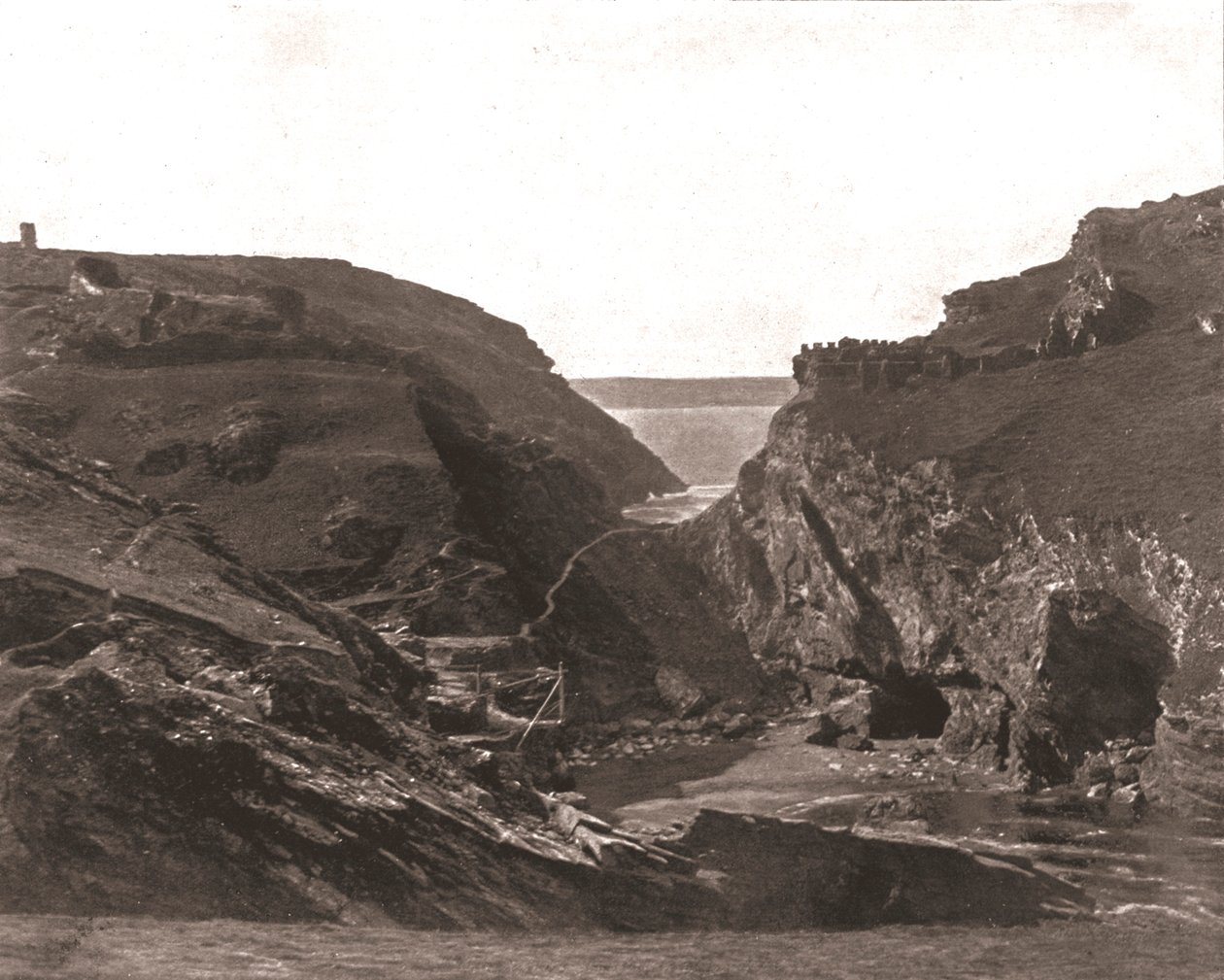 Castello di Re Artù, Tintagel, Cornovaglia, 1894 da Unbekannt