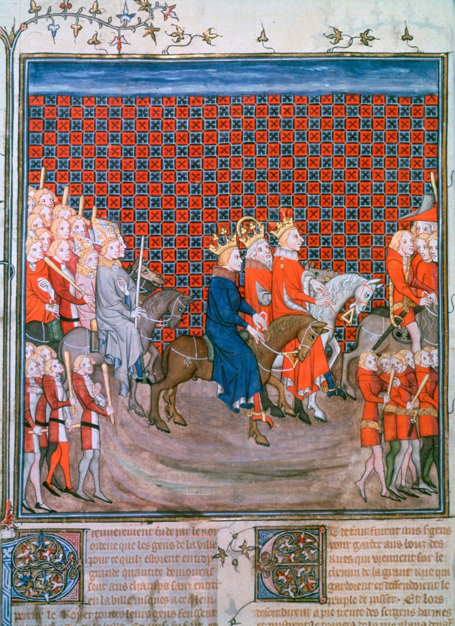 Re Carlo IV entra a Parigi, 1375-1379 da Unbekannt