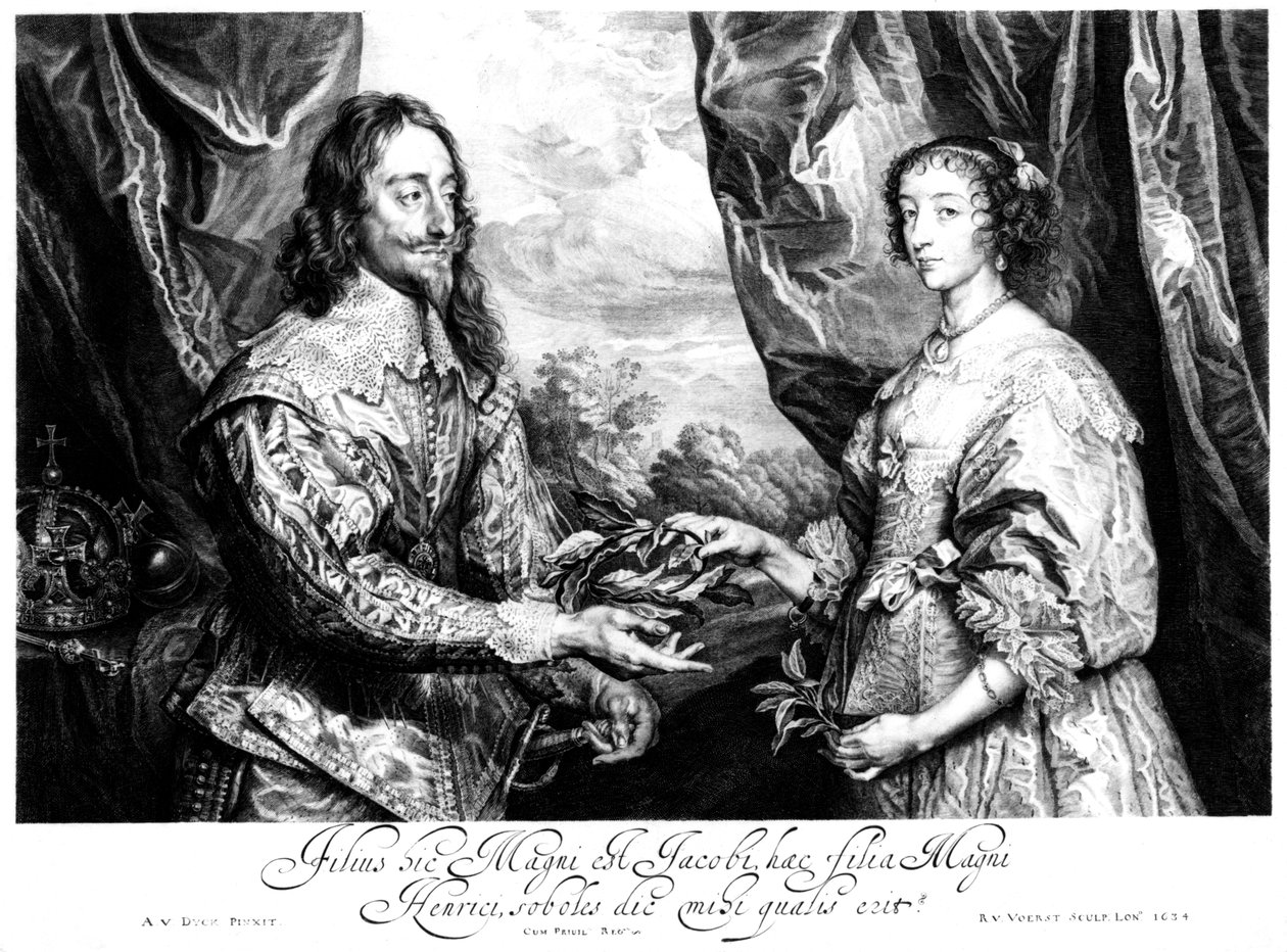 Re Carlo I e Regina Enrichetta Maria da Unbekannt
