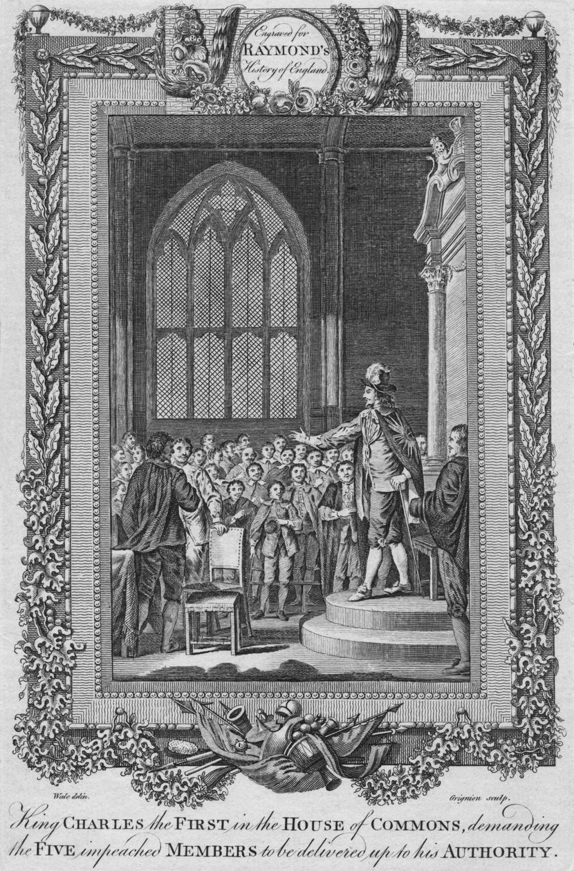 Re Carlo I nella Camera dei Comuni, c. 1787 da Unbekannt