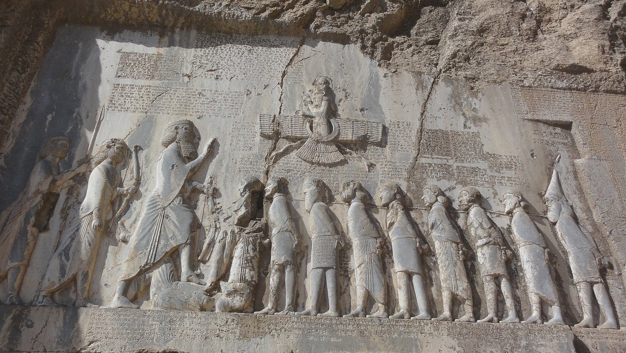 Re Dario I e prigionieri, 521 a.C. da Unbekannt