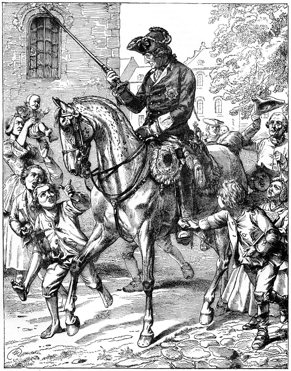 Re Federico II di Prussia 1712-1786, 19° secolo da Unbekannt