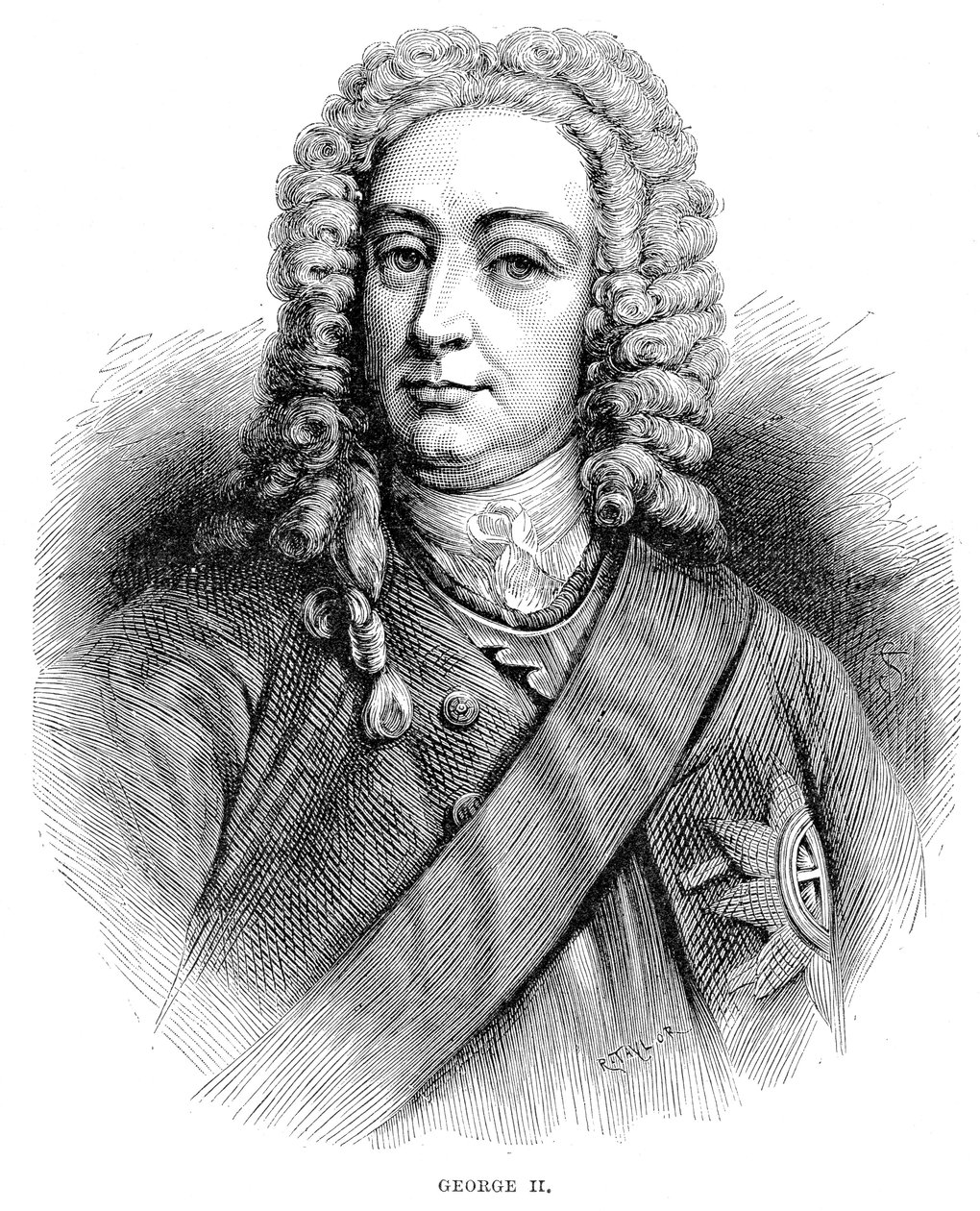 Re Giorgio II 1683-1760 Re di Gran Bretagna e Irlanda e Elettore di Hannover dal 1727 da Unbekannt