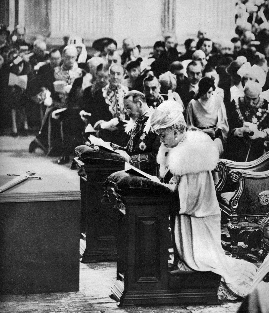 Re Giorgio V e Regina Maria nella Cattedrale di San Paolo, servizio di ringraziamento del Giubileo d