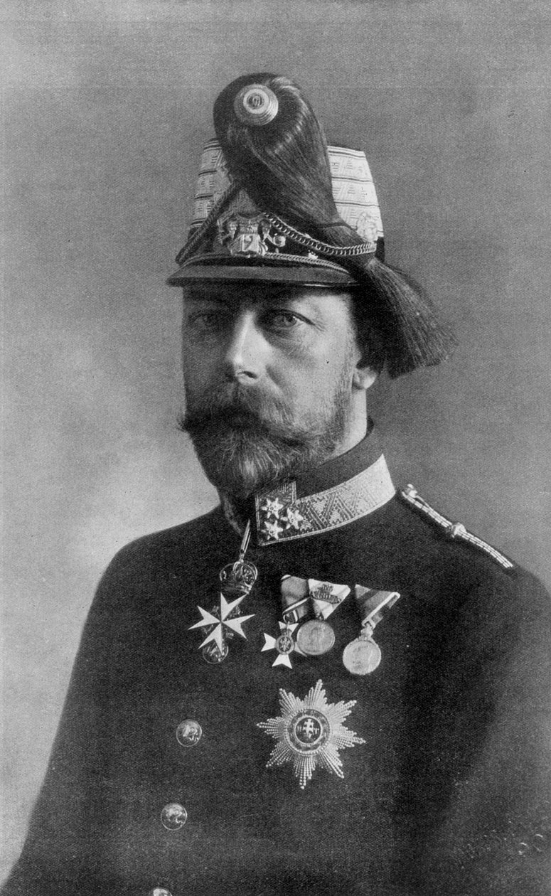 Re Giorgio V, in uniforme austriaca, 1910 da Unbekannt